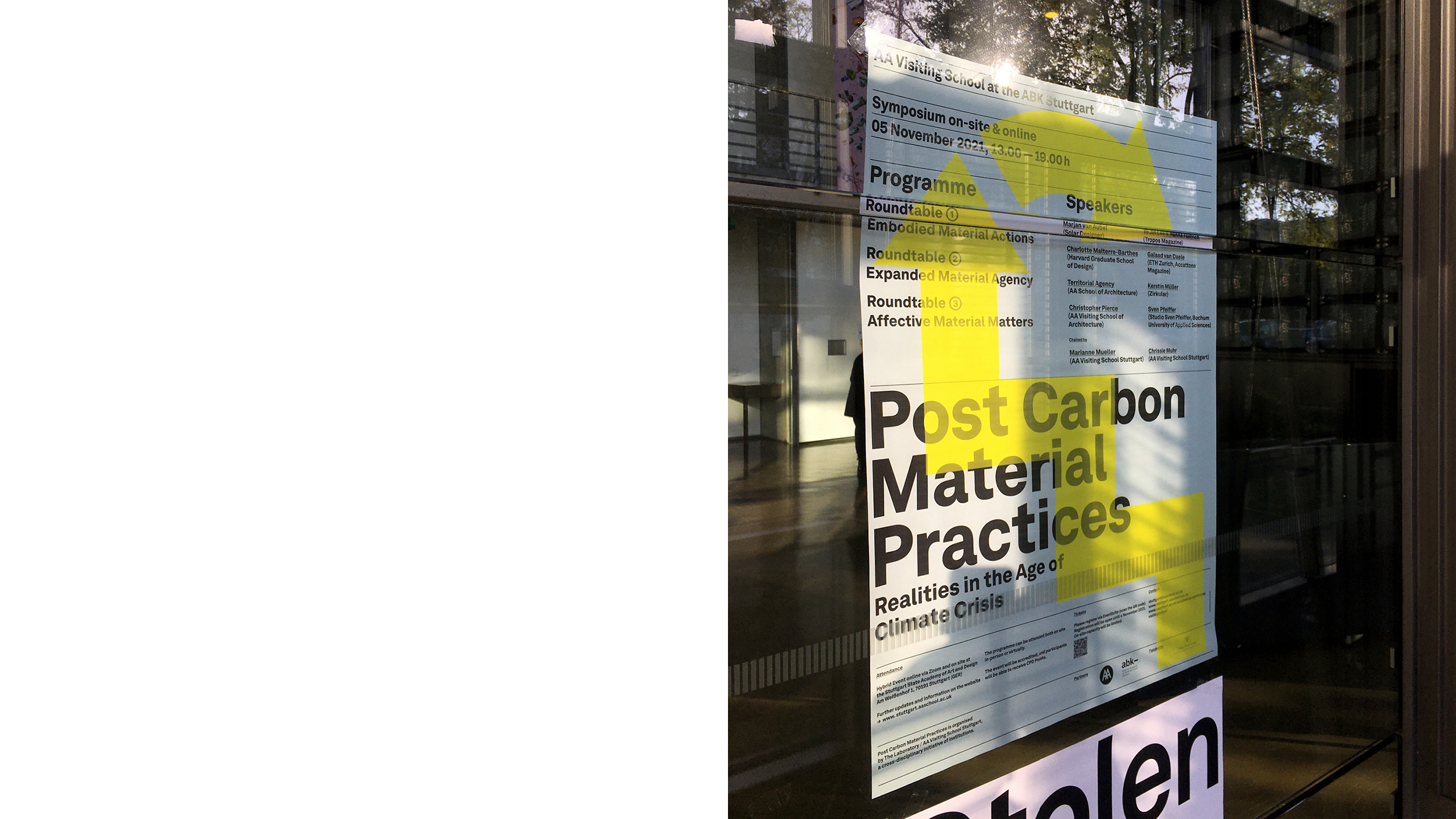 AA Visiting School London »Post Carbon Material Practices«